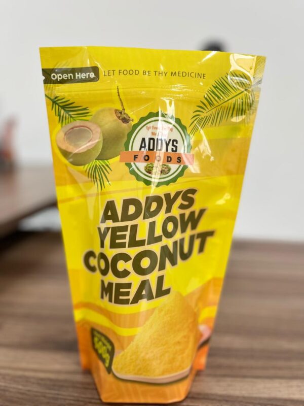 Yellow coconut poundo