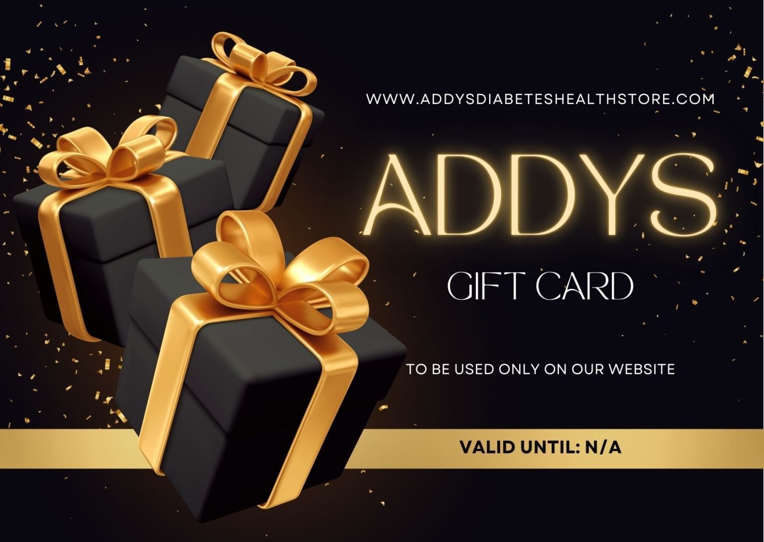 Addys Gift Card - Addys Diabetes Health Store