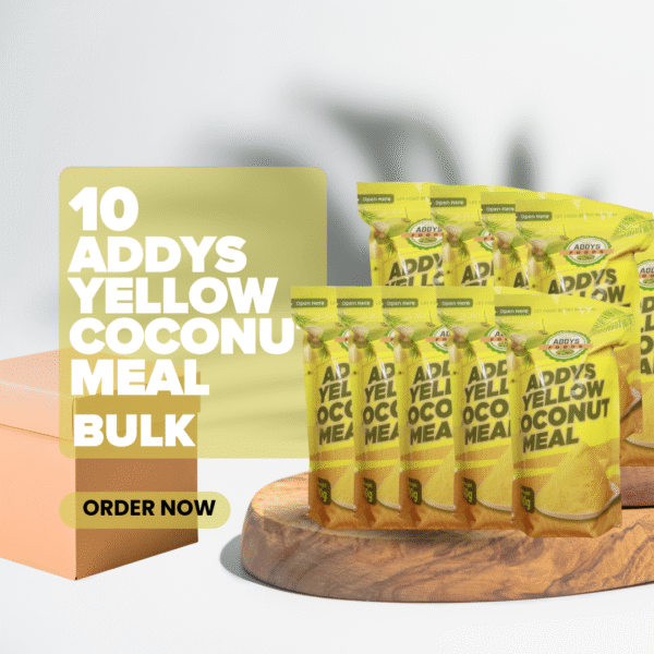 Bulk-10 Addys Yellow Coconut Meal (yellow poundo ) - Image 1