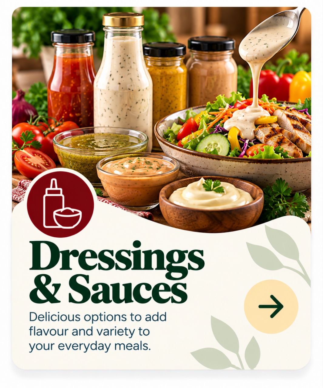 Dressings & Sauces — shop Addys dressings & sauces options.